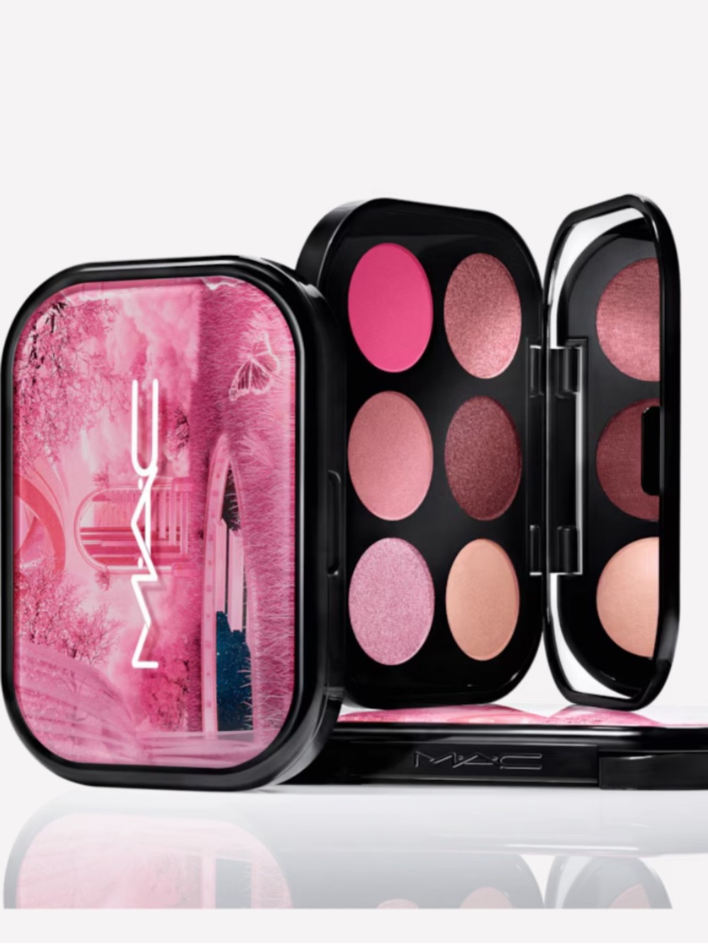 M•A•C COSMETICS CONNECT IN COLOUR EYESHADOW PALETTE:-ROSE LENS